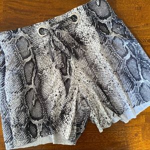 Goddess Snakeskin Shorts